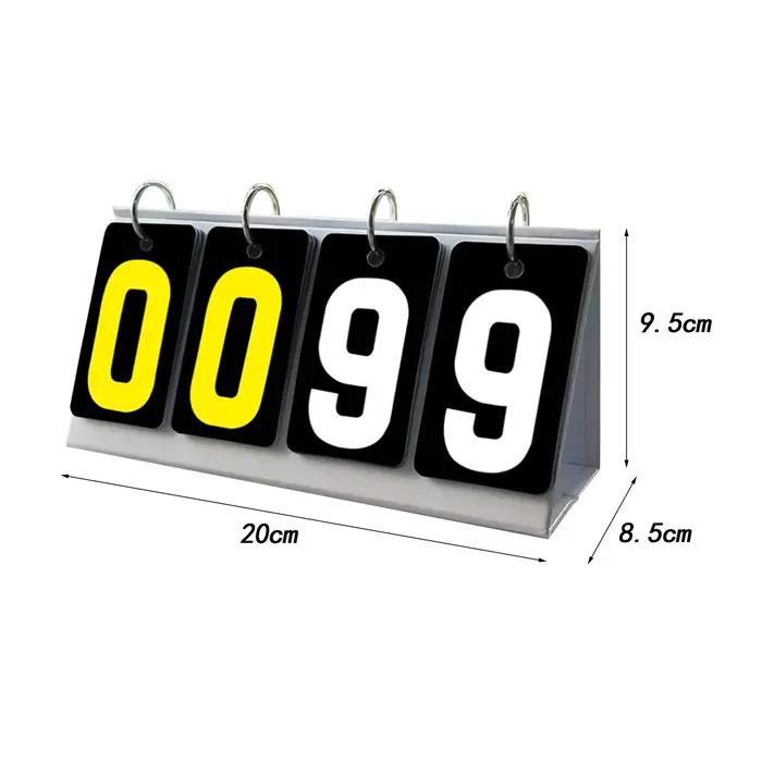 Tableau de bord de sports de compétition Flip Number, fournitures de tableau de bord, football, volley-ball, balle de tennis, sports de plein air
