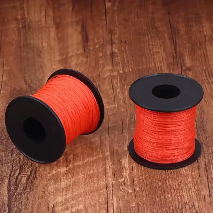 Cordon de marquage et de randonnée rouge 50M/rouleau ; Corde de jardinage