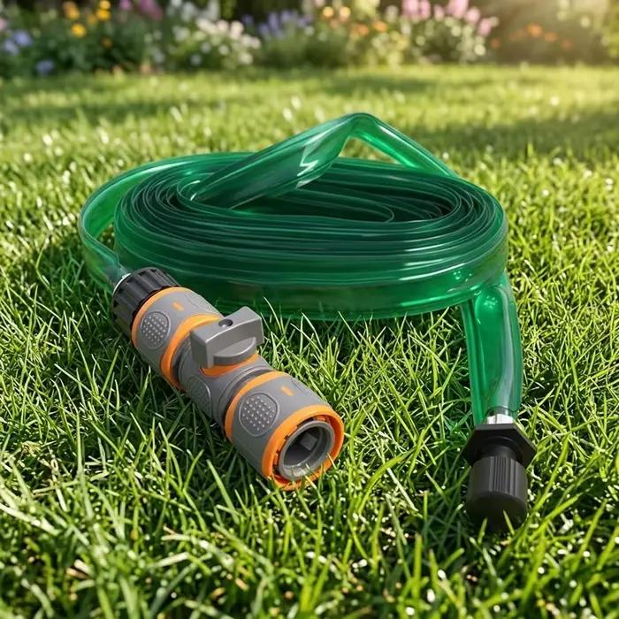 Tuyau d'arrosage plat en PVC extensible pour l'arrosage automatique des pelouses