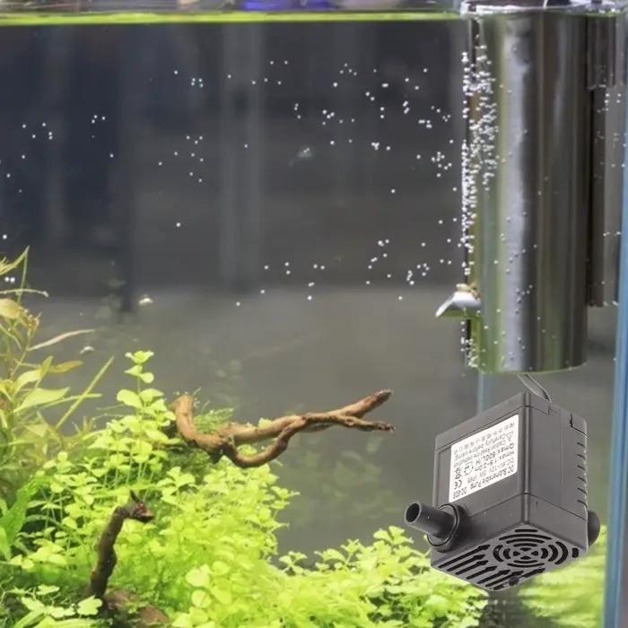 Pompe solaire submersible DC en plastique sans balais pour l'augmentation de la pression d'eau des fontaines d'aquarium