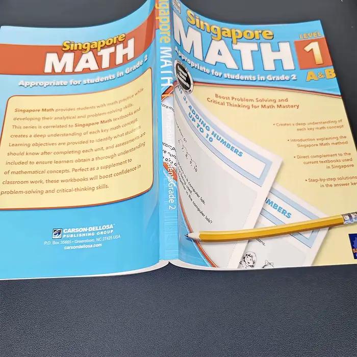 Best-seller : Cahier d'exercices de mathématiques de Singapour adapté aux élèves, pour l'apprentissage et l'amélioration des compétences mathématiques des enfants