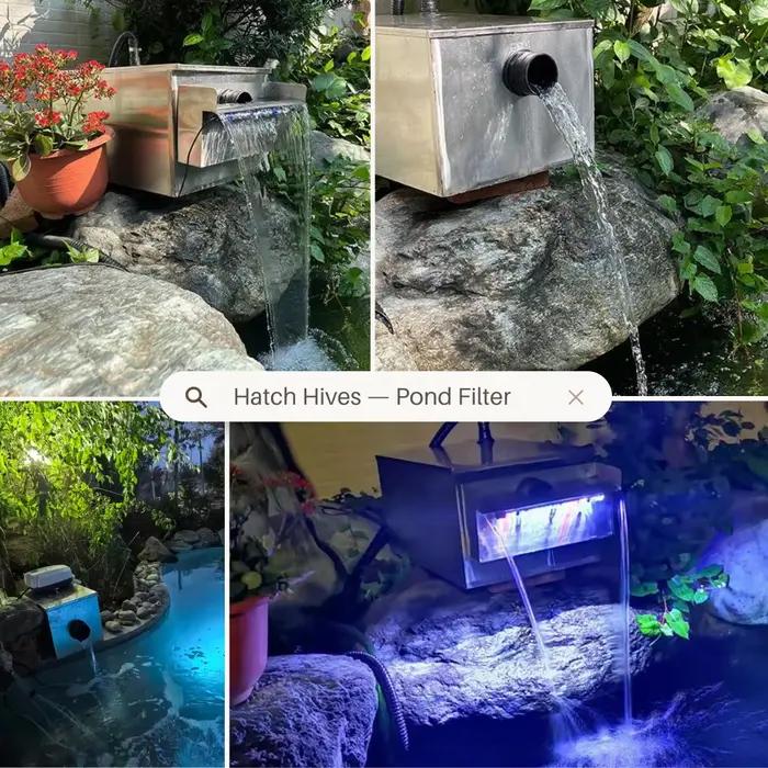 Système de filtre pour bassin à poissons Koi à haute efficacité avec pompe submersible