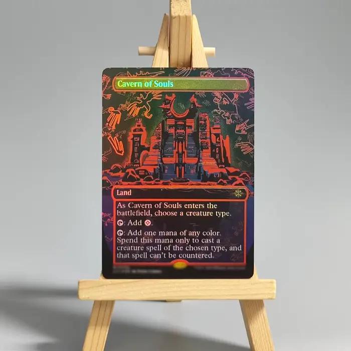 Cartes Magiques LCI TCG Proxy DIY Anglais Cavern of Souls 345 410a 410b 410c 410d 410e 410f Collection de Cartes de Jeu Jouet