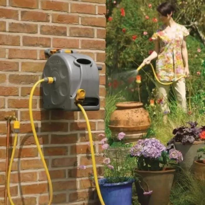 Support mural de remplacement pour enrouleur de tuyau compact 2-en-1 Hozelock 2415