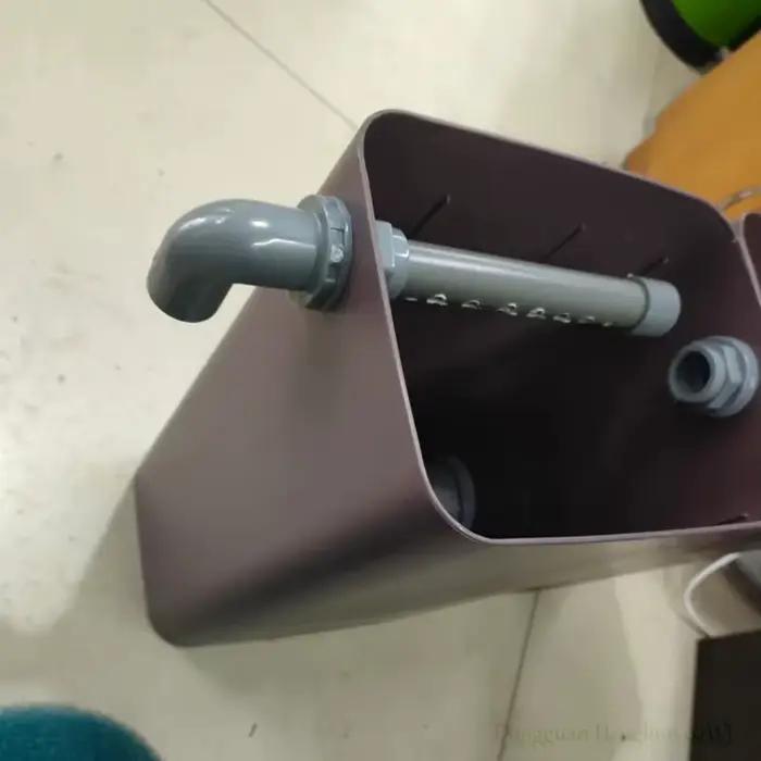 Adaptateur coudé en PVC 90° pour tuyau de débordement d'aquarium anti-fuite avec rotation 360° pour systèmes de filtration et circulation