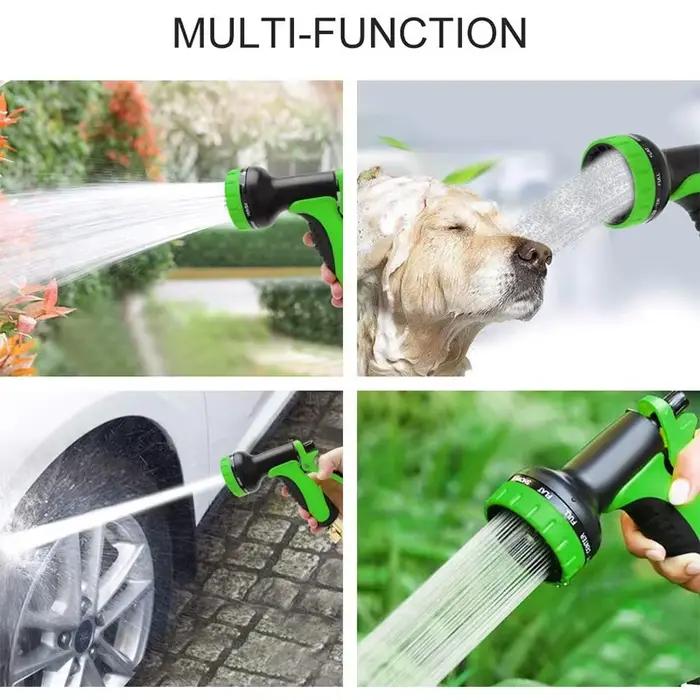 Tuyau d'arrosage enroulable en PVC anti-UV pour jardinage et nettoyage de voiture flexibles et durables