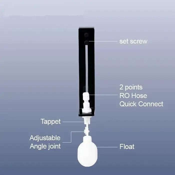 Valve flottante pour aquarium, dispositif de remplissage automatique d'eau pour aquariums