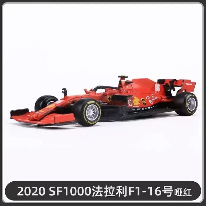 1:43 Ferrari F1 Voiture Saison 2020 Sf1000 # 5 # 16 équipe de voitures de course 1000e anniversaire Simulation alliage voiture Collection cadeau jouet affichage