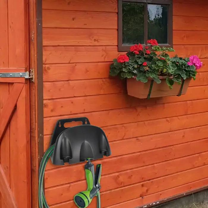 Support mural pour tuyau d'arrosage de jardin