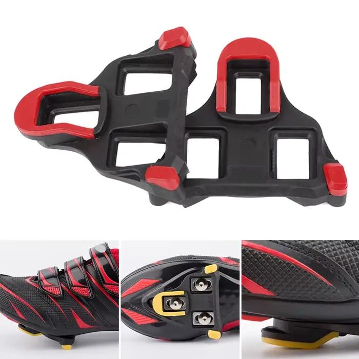 Taquet de pédales de vélo taquets de pédale de vélo de route adaptés aux crampons de pédale de vélo SPD SL taquet de pédales flottants autobloquants de vélo