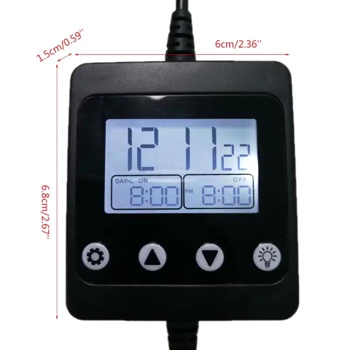 Minuterie et variateur de lumière d'aquarium