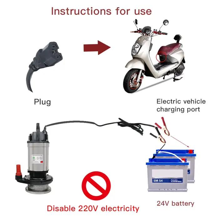Pompe à eau solaire Submersible 750W 48V 60V DC 2 pouces