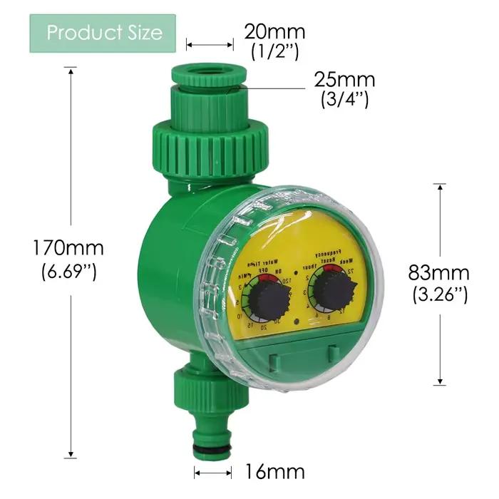 Minuterie d'arrosage MUCIAKIE pour jardin, contrôle d'irrigation automatique, valve programmable, outil d'arrosage goutte-à-goutte pour plantes et pelouses occasions spéciales
