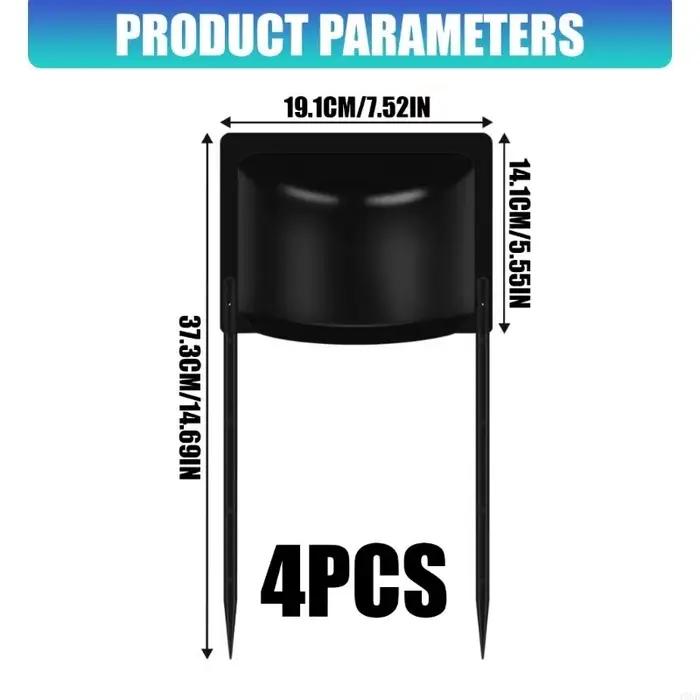 Ensemble 4 couvercles d'arrosage en plastique conçus pour arrosage entretien efficaces du jardin Y5GB