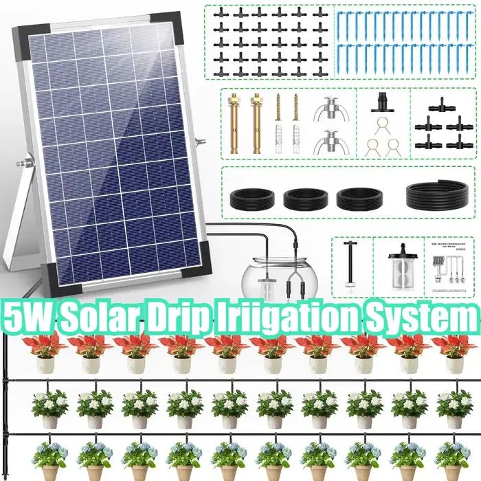 Système d'irrigation goutte-à-goutte solaire pour plantes en pot 9V 5W