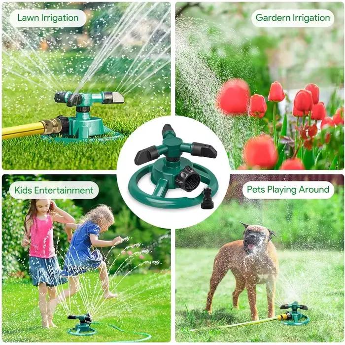 Buse d'arrosage rotative automatique à 360 degrés pour jardin et pelouse