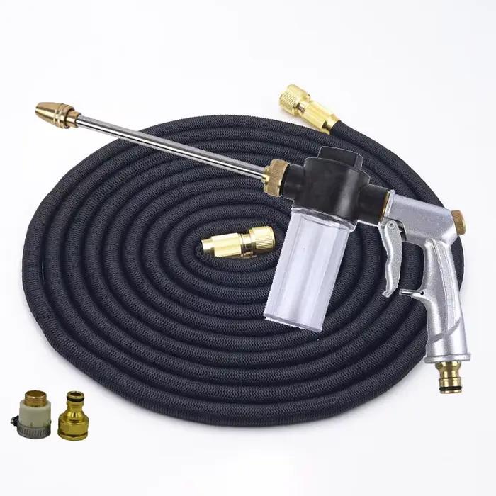 Tuyau d'arrosage extensible magique avec pistolet à eau