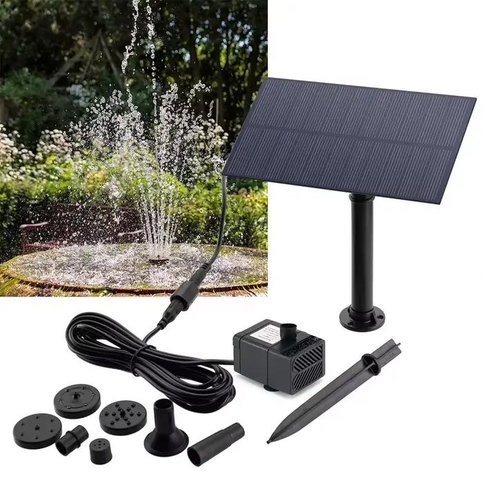 Kit de pompe à eau solaire 5W 5V avec panneau solaire et piquet