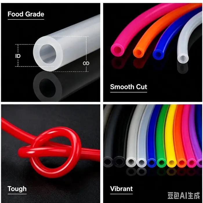 Tube en silicone de qualité alimentaire
