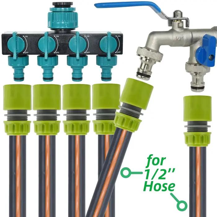 Connecteurs d'eau rapides Sprycle pour tuyaux de jardin 16mm argent blanc brun or rouge gris occasions spéciales jardinage irrigation