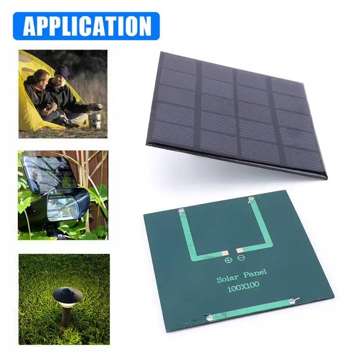 Panneau solaire extérieur 3W/2W/1.5W 5V, système de cellules solaires DIY pour appareils électriques à faible puissance, batterie de téléphone portable