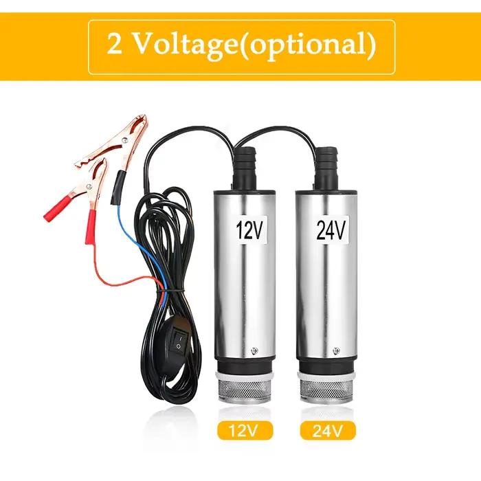 Pompe Submersible DC 12V/24V pour pomper l'huile et l'eau