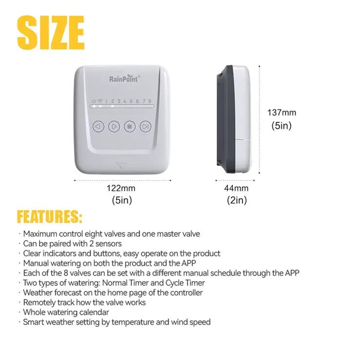Contrôleur d'arrosage WiFi RAINPOINT 2