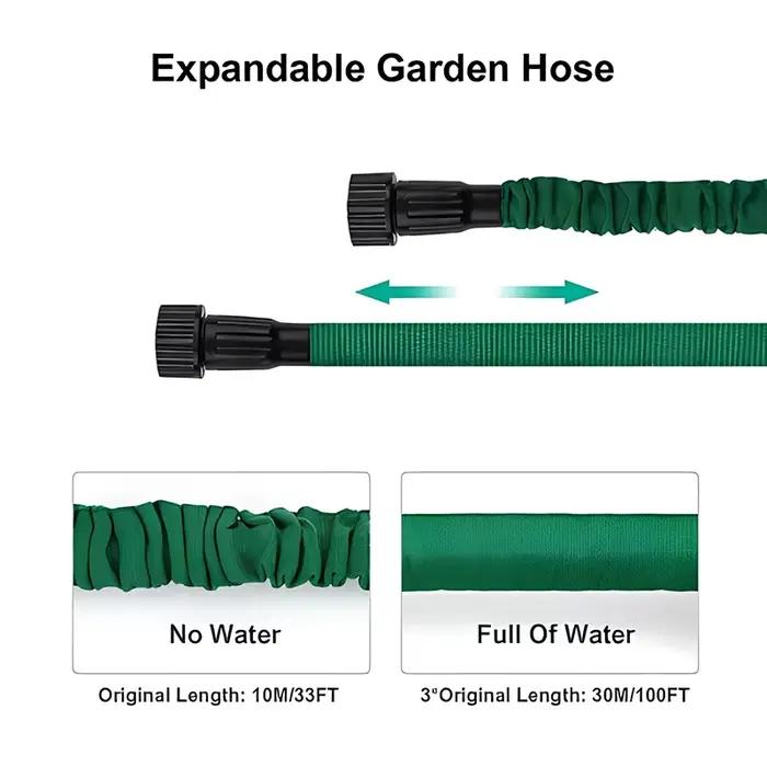 Tuyau magique domestique flexible pour jardinage arrosage lavage de voiture en pvc et polyester 25 à 75 piedsOptionsResolver