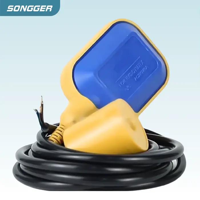 Interrupteur de Niveau à Flotteur Câble 2 à 6m Étanche IP65 Puissance 1650W pour Pompe Réservoir Contrôle de