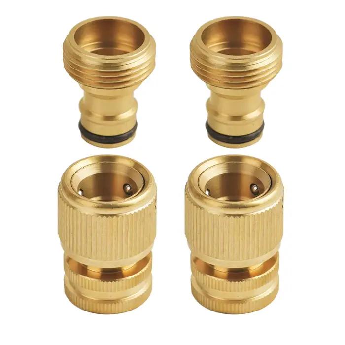 1 ensemble de raccords rapides pour tuyau d'arrosage de jardin