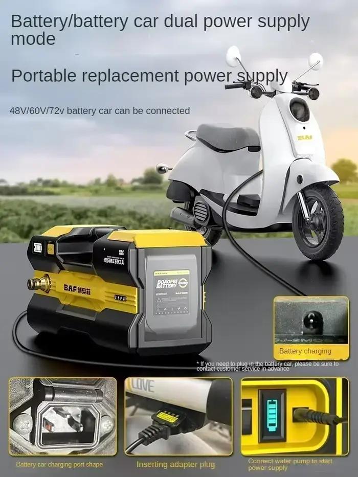 Pompe à eau Rechargeable portative 110V/220V pour l'irrigation et la plantation de jardin CCC