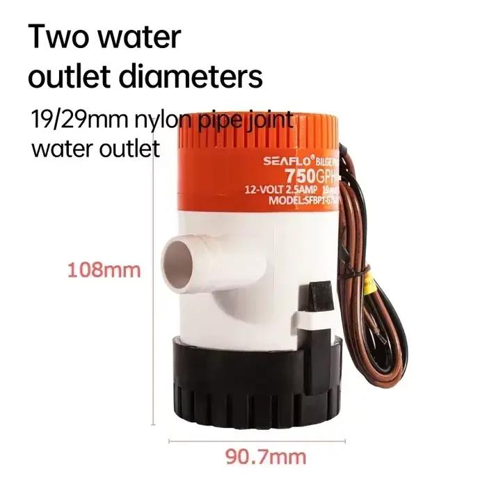 SEAFLO – pompe de cale submersible 12v 24v DC