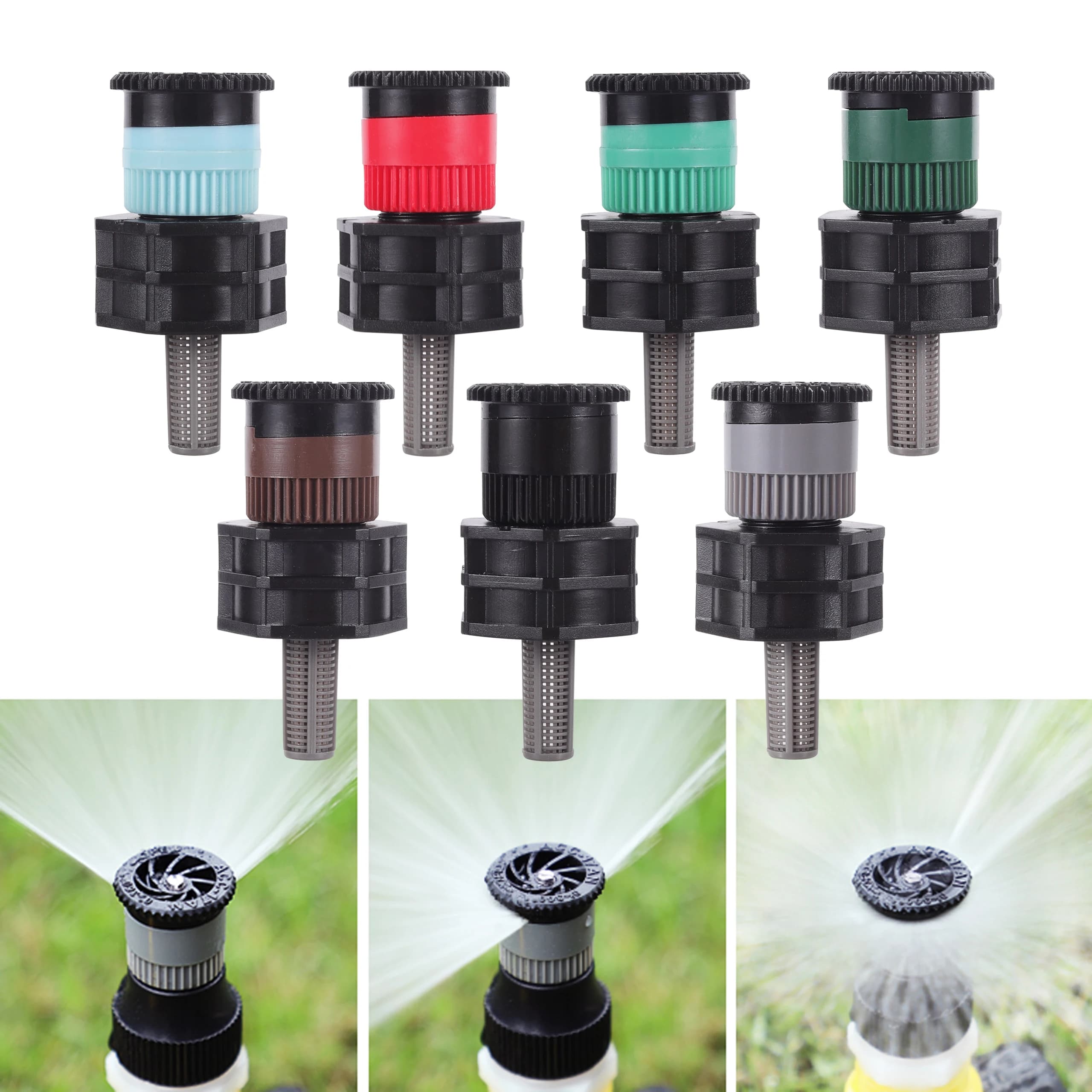 Arroseurs Pop-up de remplacement, buses de dispersion 0 ~ 360 degrés réglables, outil d'irrigation p