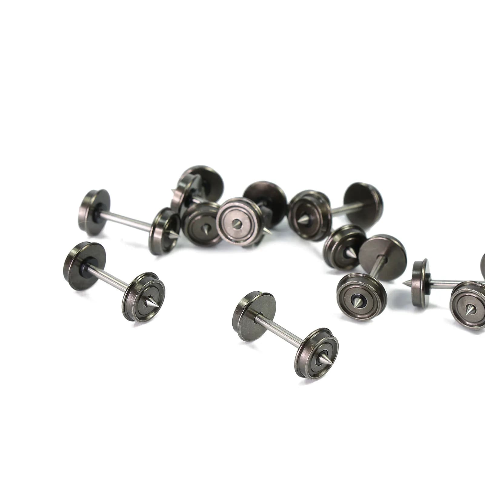 Evemodel-Jeu de roues en métal pour trains miniatures, échelle 00, 1:87, 33 "DC, C8725, 12 pièces, 2