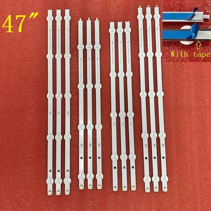 Bande de rétroéclairage LED pour TV, 47LA6136-ZB, 47LA6208-ZA, 47LA620S-ZA, 47LA620V-ZA, 47LA621S-ZD
