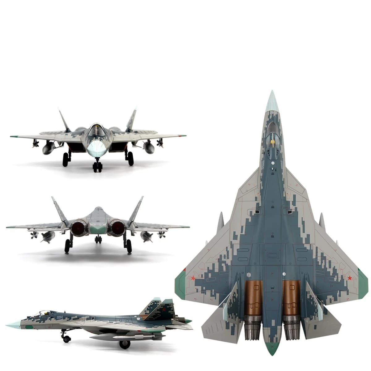 Simulé 1:72 Su-57 Su 57 T50 avion de combat avion de combat avion en alliage 2122mm Skywalker noir x