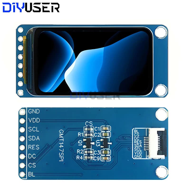 DIYUSER 1.47 pouces TFT LCD écran ST7789 petit écran 172*320 affichage LCD angle de vue complet SPI