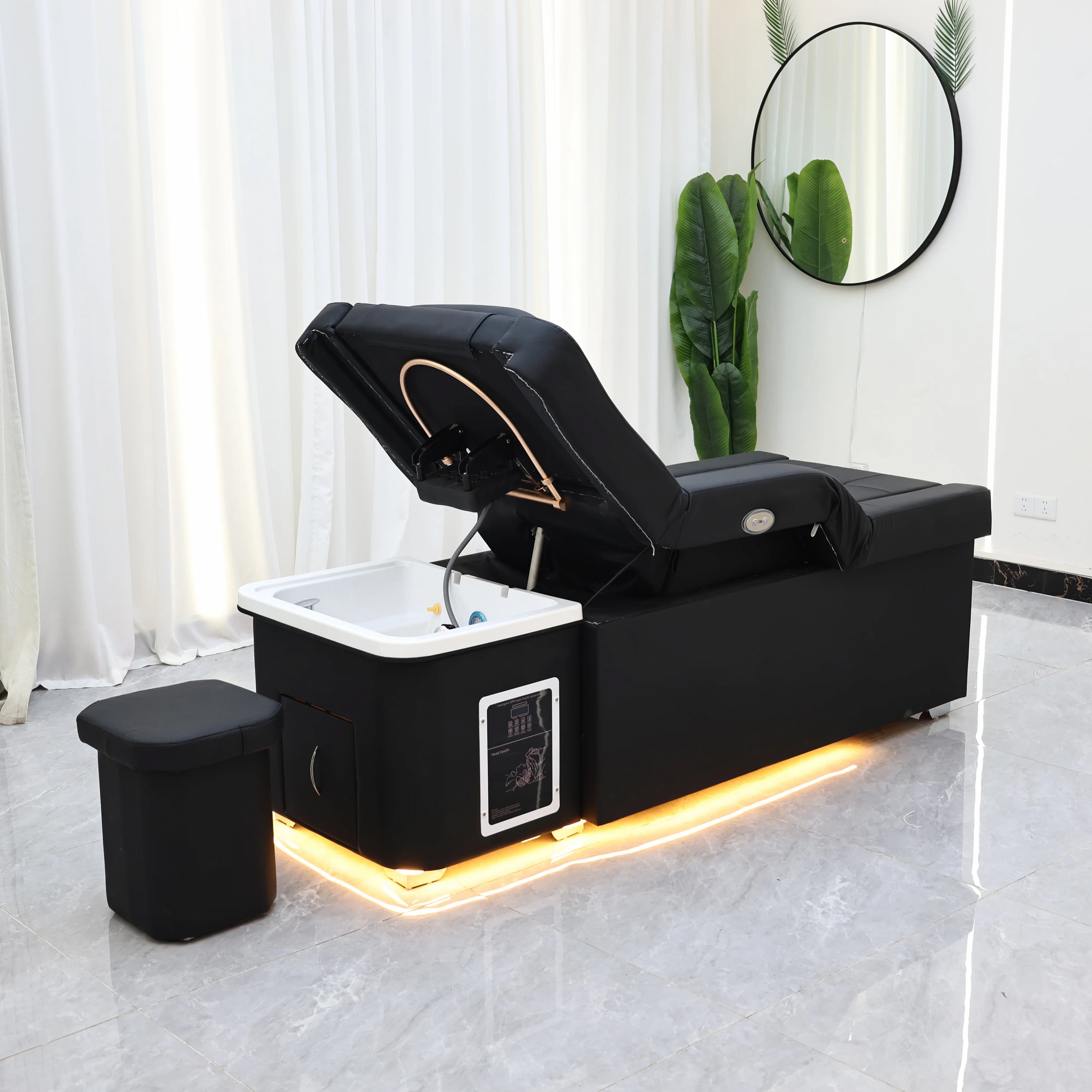 Table de massage électrique réglable XinSheng tout-en-un pour salon et SPA avec bac de lavage de che