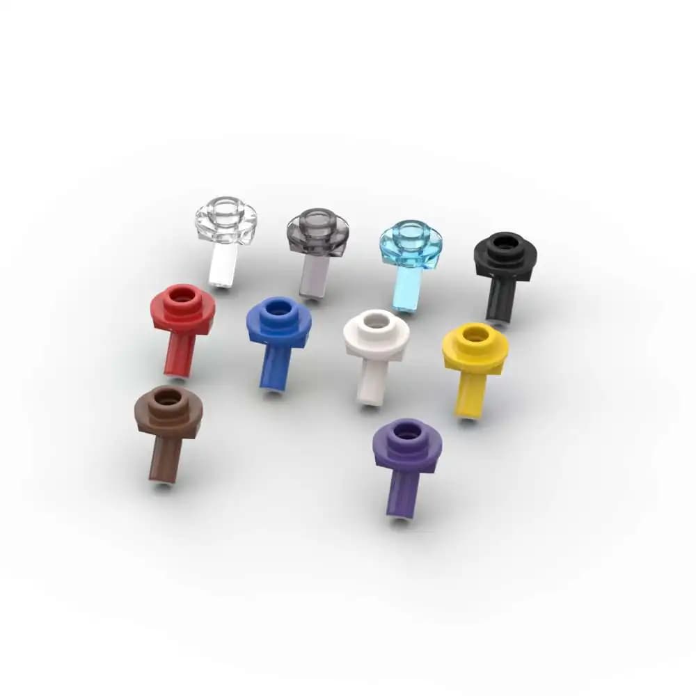 MOC 10 pièces 65578 Bar 1L avec goujon creux coudé blocs de construction Kit pièce Compatible brique