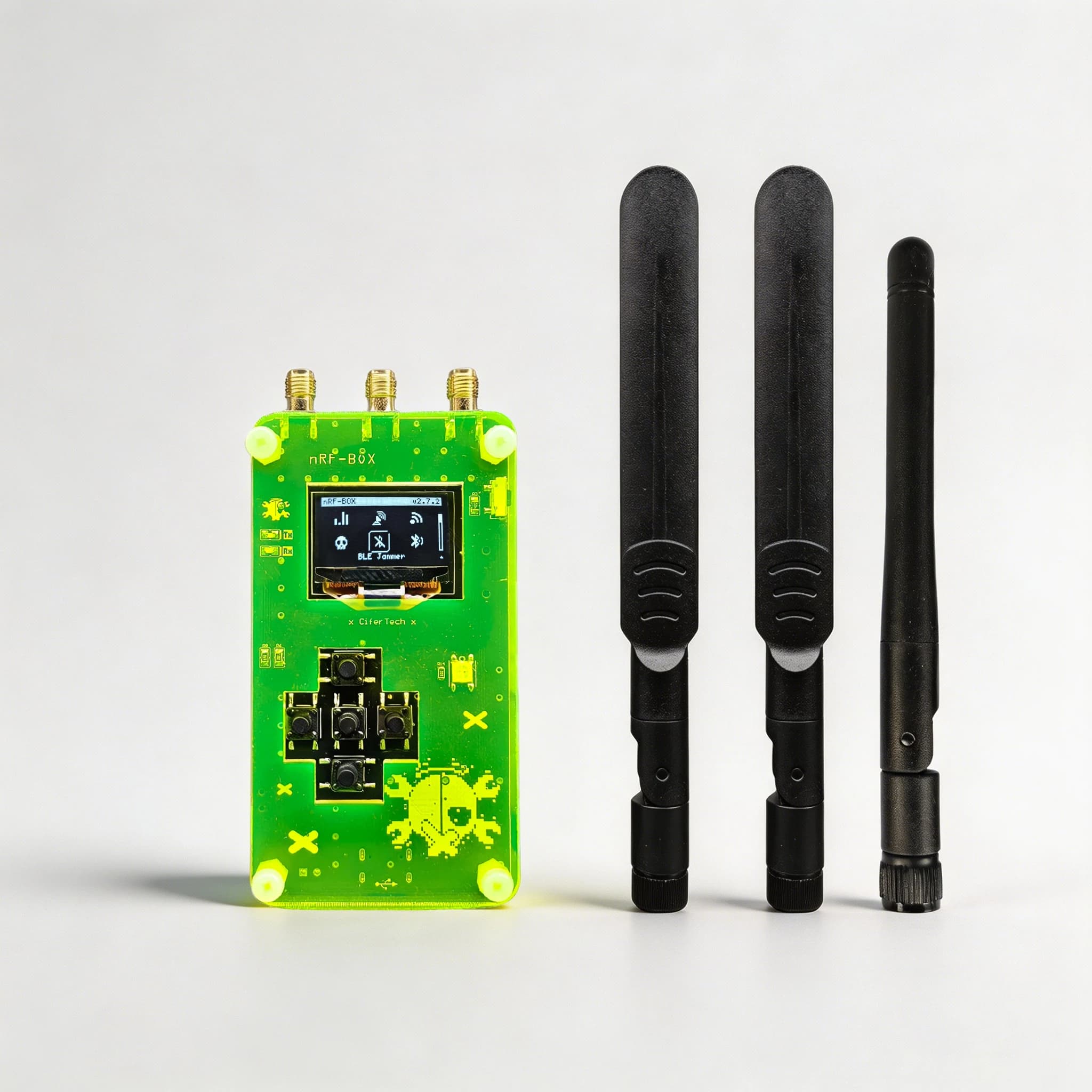 NRF BOX V2.0 fini : Gadget tout-en-un open-source pour les réseaux BLE et 2,4 GHz, avec cœur ESP32, 