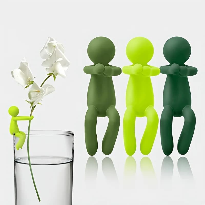 Support pour plantes coloré à 3 niveaux - Le support à fleurs en plastique présente un design unique
