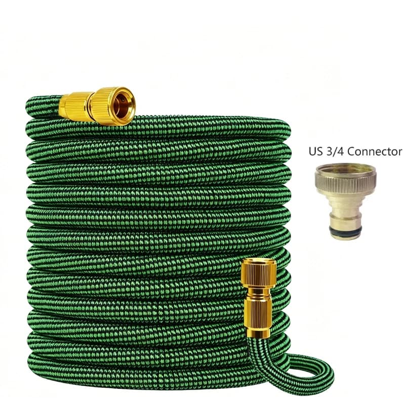 Tuyau d'arrosage extensible avec connecteur en cuivre pur, tuyau d'eau portable et extensible, adapt