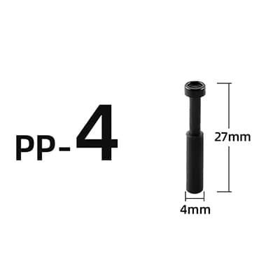 Raccord pneumatique raccord de tuyauterie en plastique bouchon de tuyauterie PP PPF 4mm 6mm 8mm 10mm