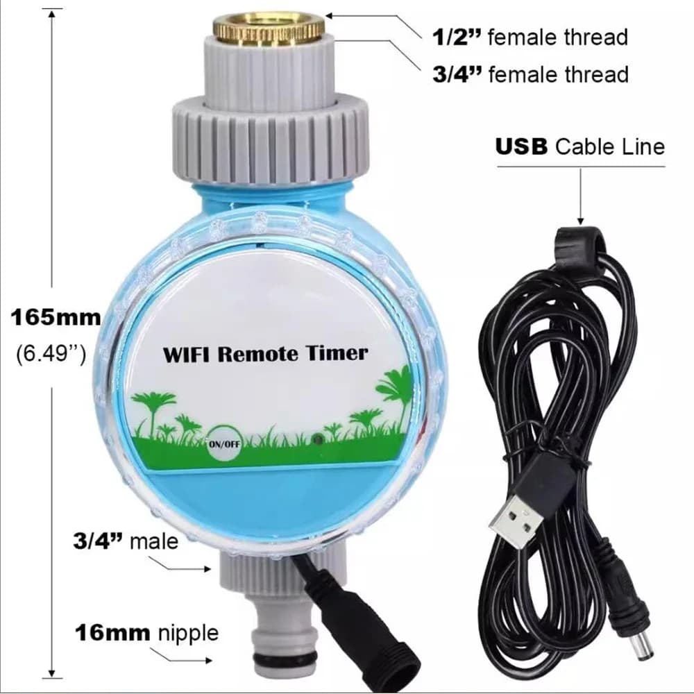 Minuterie d'eau de jardin sans fil WiFi, téléphone intelligent, télécommande, serre de maison, Kit d