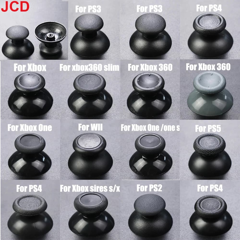 JCD1pcs contrôleur de remplacement analogique Thumbstick pouce bâton champignon poignée capuchon cou
