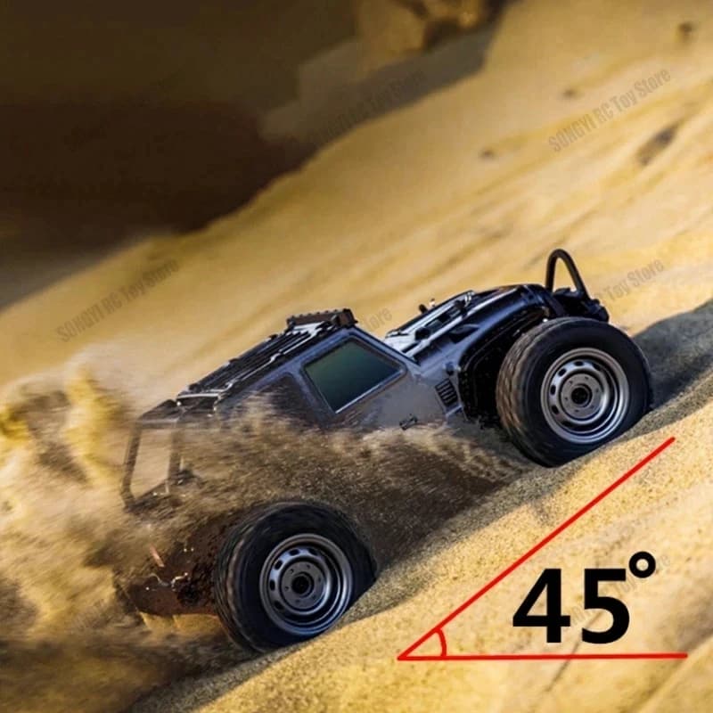 Voitures Rc 50 ou 80 KM/H 1/16, route hors dérive 4WD avec LED 2.4G, camion monstre télécommandé éta