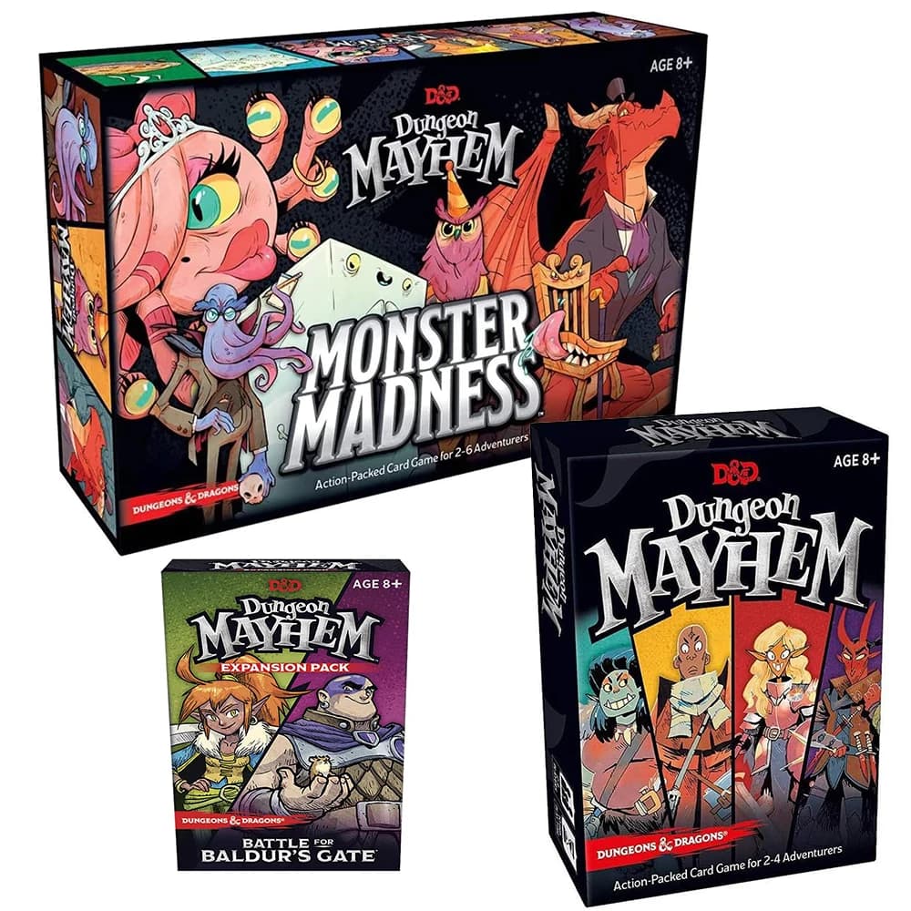 Dungeon Mayhem Dungeons Dragons jeu de cartes 120 cartes jeu de société Monster Madness jeu de fête 