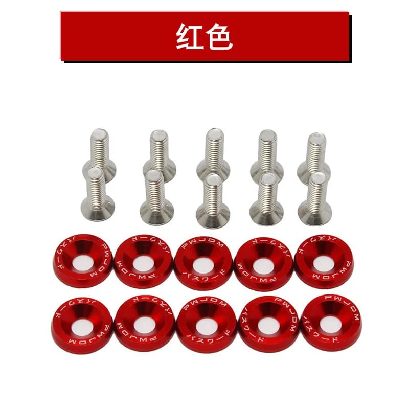 Fixations hexagonales modifiées pour voiture, rondelle de garde-boue, moteur de pare-chocs, vis conc