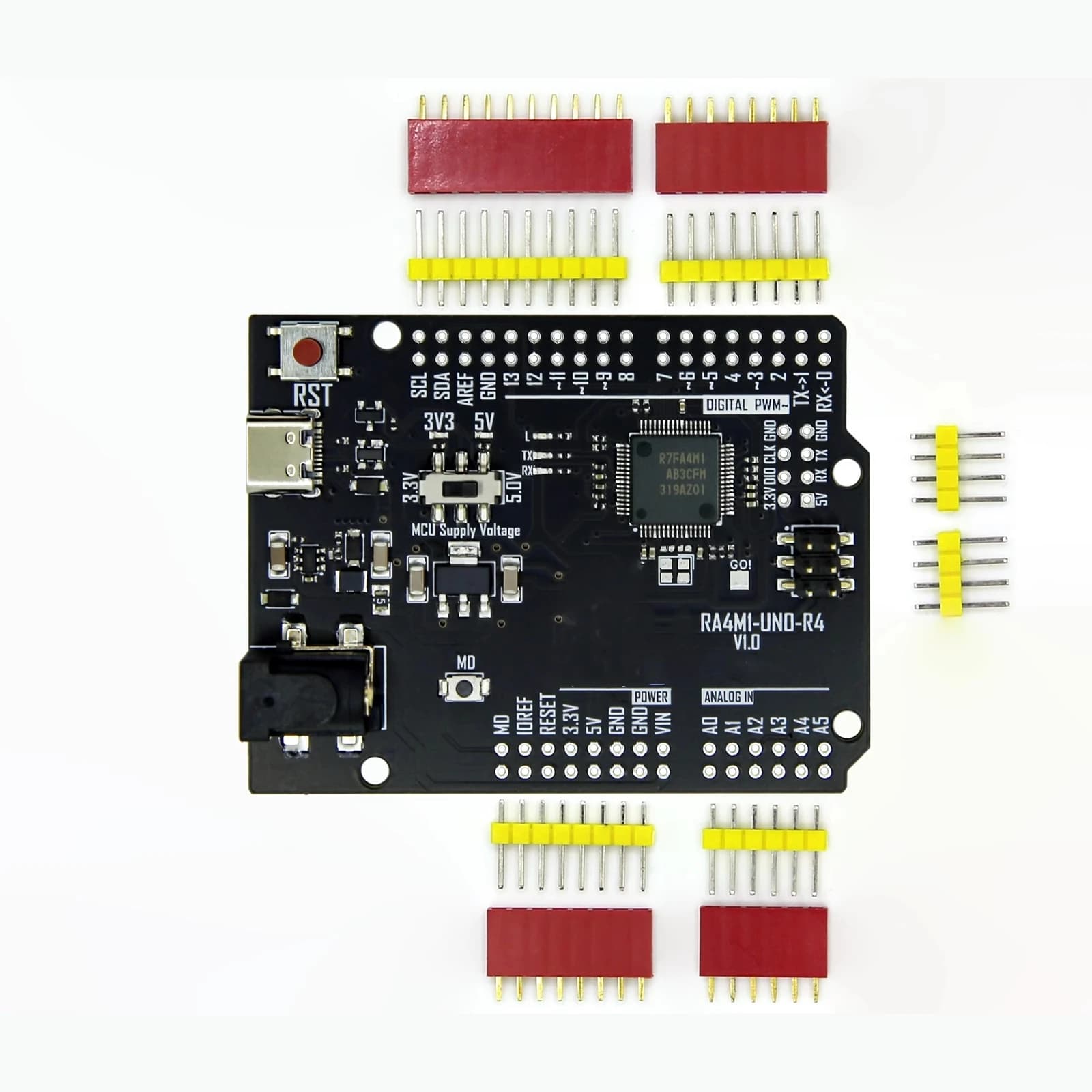 Carte de développement Renesas RA4M1 Minima compatible Arduino IDE, 19 GPIO, LED RVB, CAN BUS 32 bit