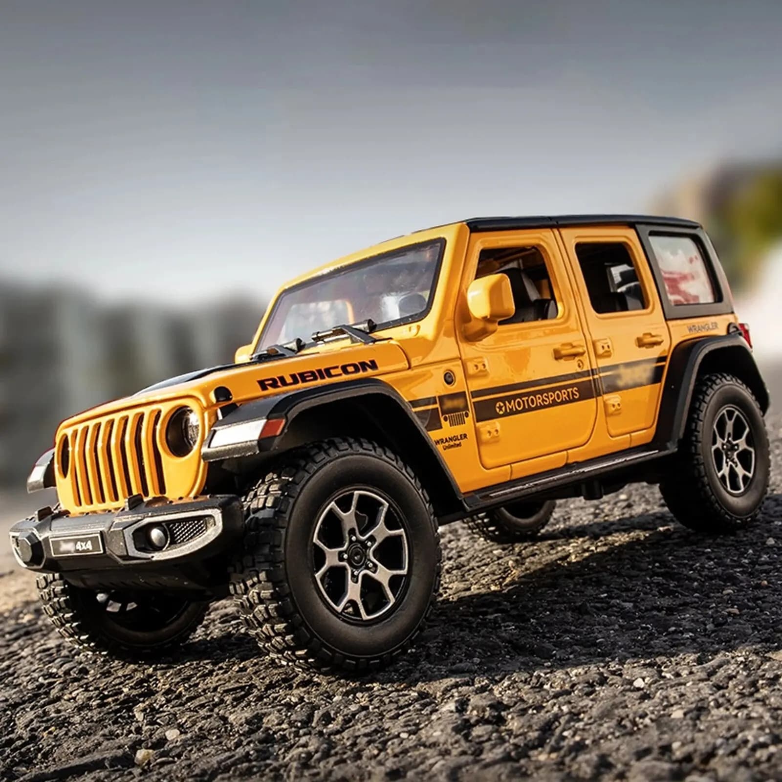 Modèle de voiture jouet moulée sous pression Wrangler 1:22, véhicule en alliage métallique à l'échel